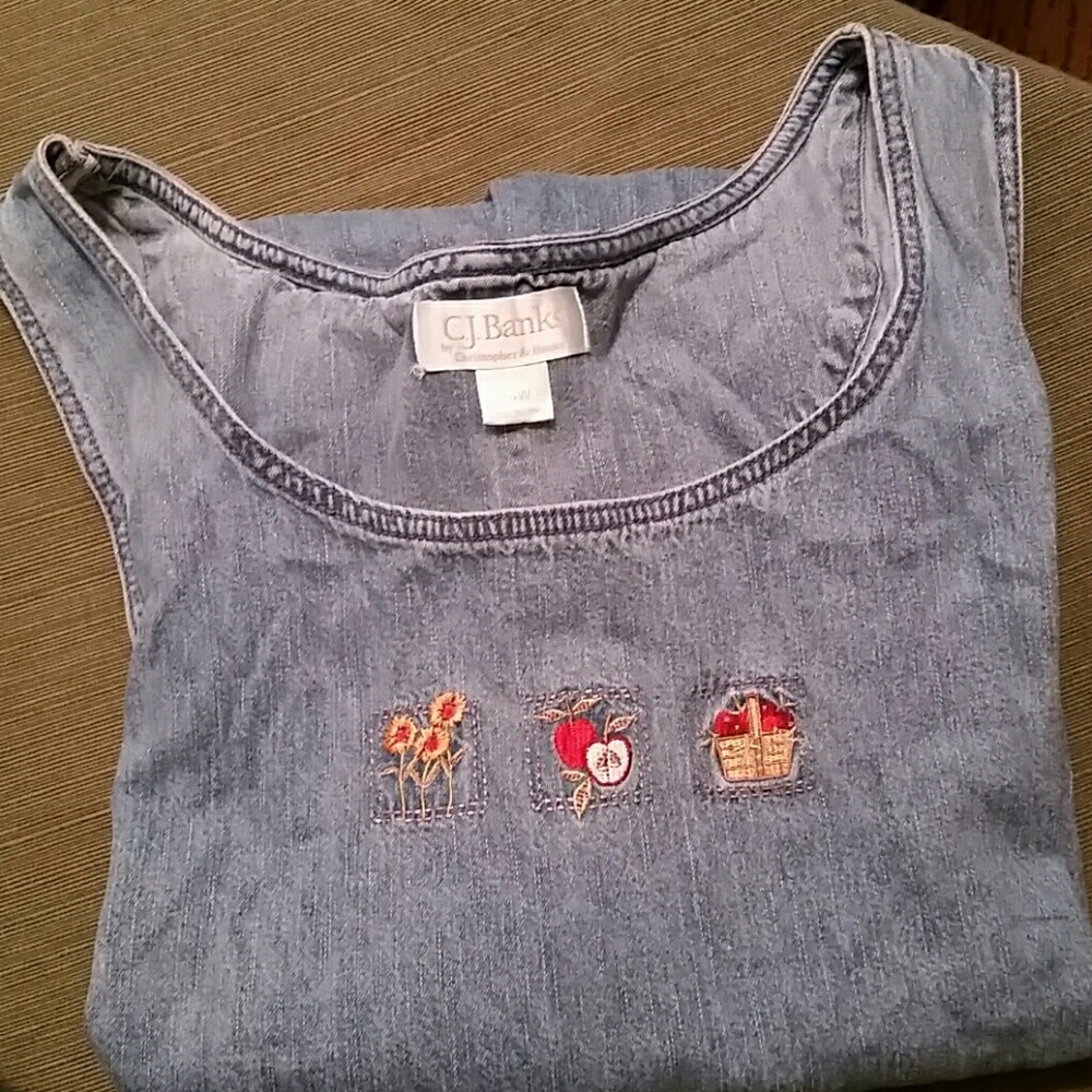 Plus size denim jumper